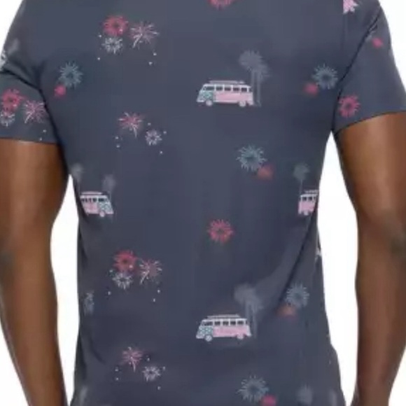 Men’s new size S small TravisMathew Firework Display Golf Polo Shirt blue red XL - Picture 3 of 11